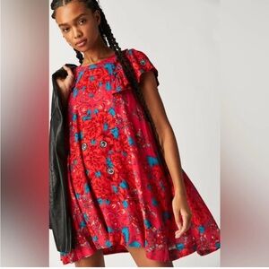 free people Yara Printed Mini Dress.